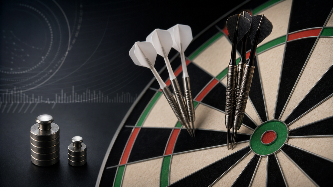 Are heavier darts more accurate featured image with dart grouping and weight comparison