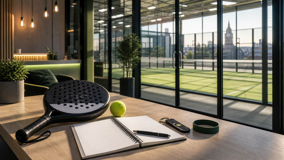 Best padel clubs in Leicester featured image with indoor club booking kit