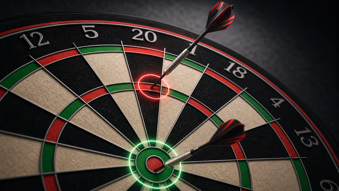 Bullseye worth less than treble 20 featured image with scoring zone comparison