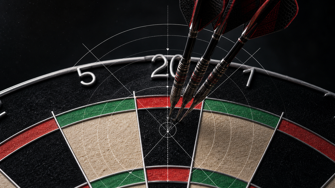 Hit treble 20 consistently featured image with grouped darts on treble 20