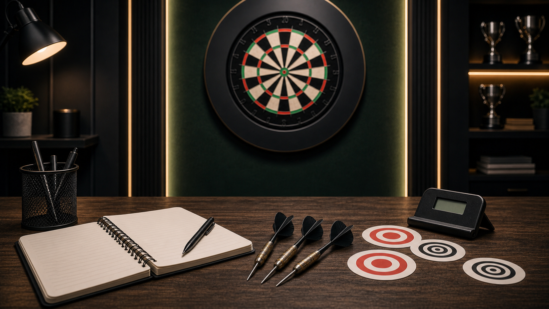 Improve my darts featured image with organised practice setup