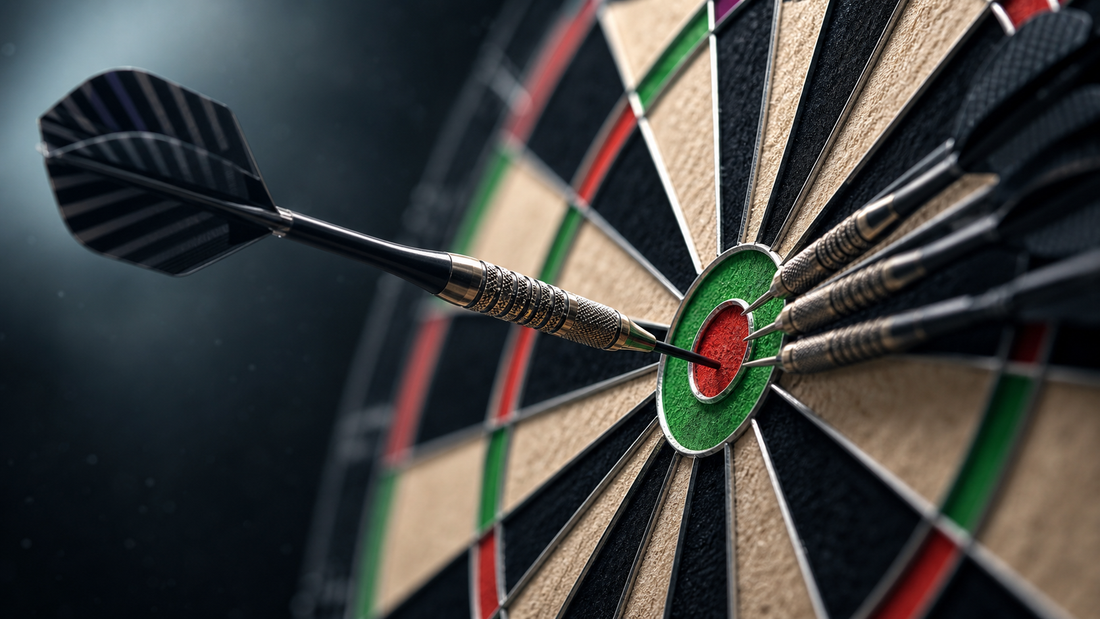 How do you hit a bullseye in darts every time featured image with focused bullseye