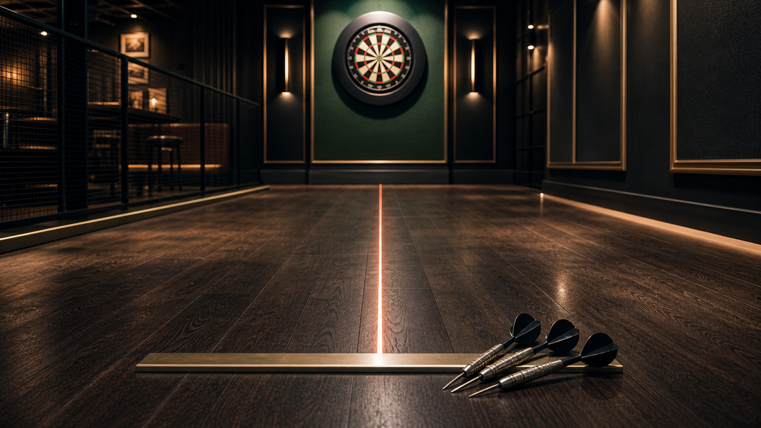 How far professionals throw darts featured image with oche distance guide
