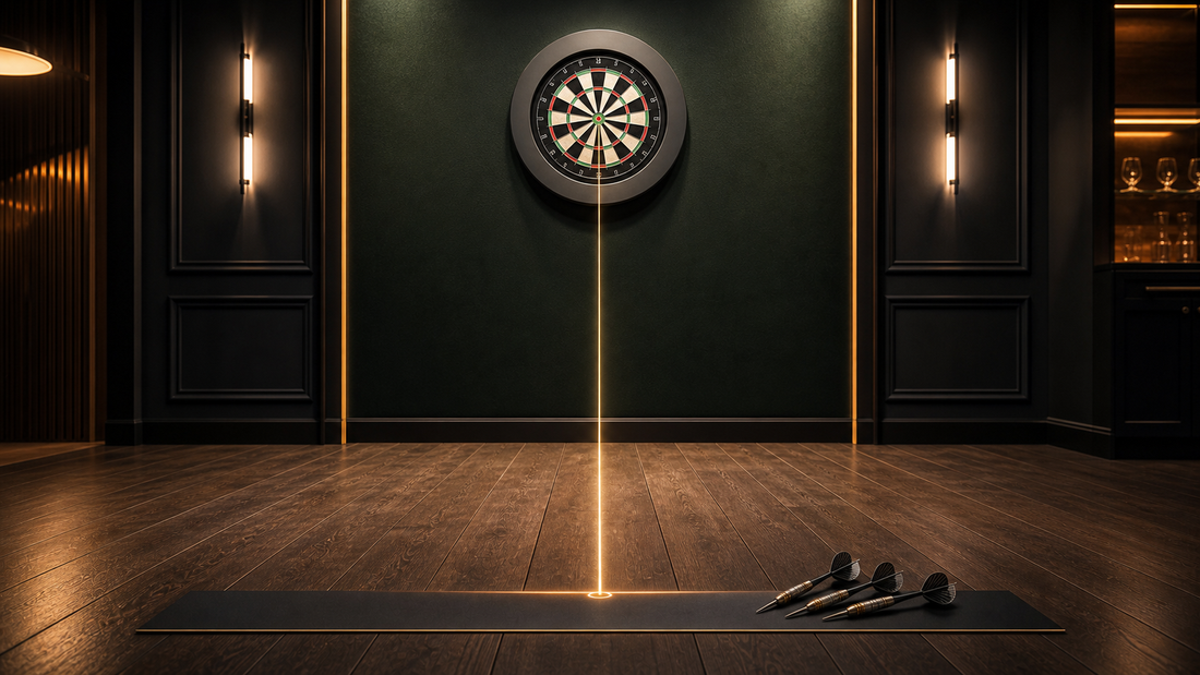 How far from bullseye to throw line featured image with measurement line