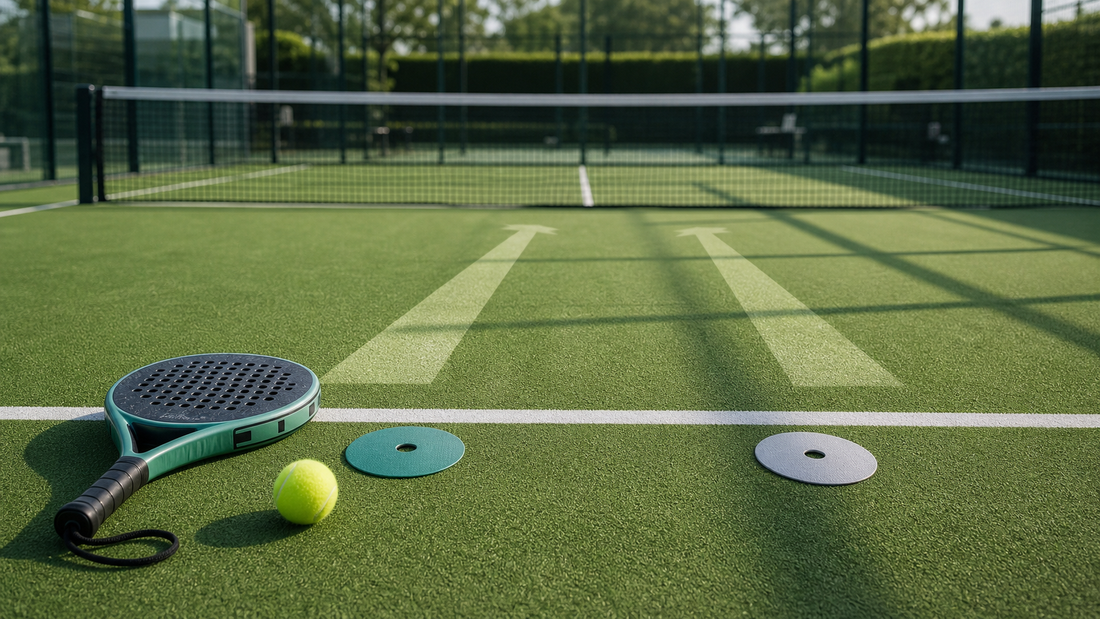 How to return serve in padel featured image with receiver positioning markers