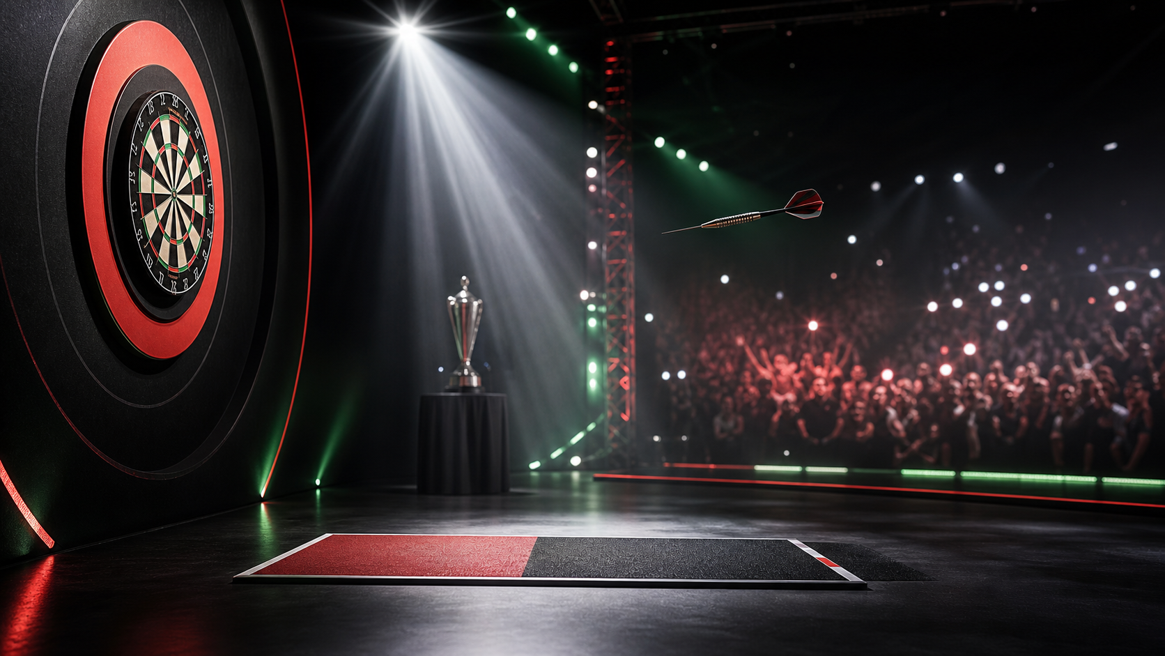 Luke Littler Premier League Darts debut featured image with professional stage spotlight