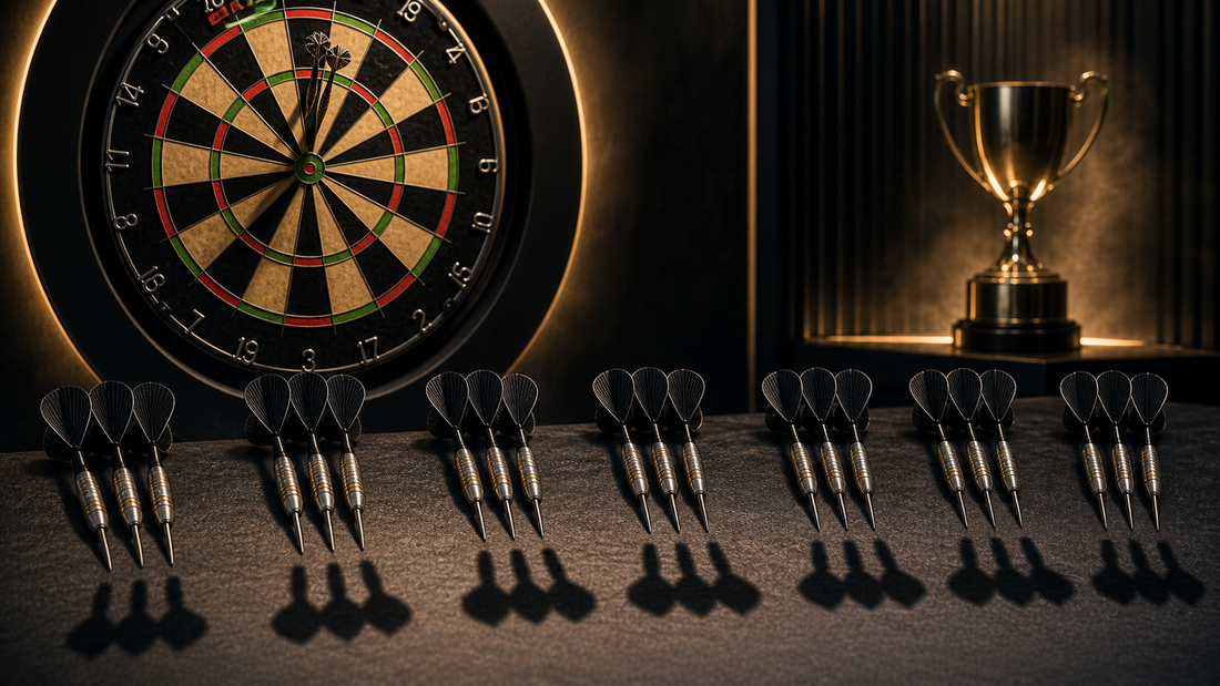 Most 180s in a darts match featured image with repeated treble twenty darts