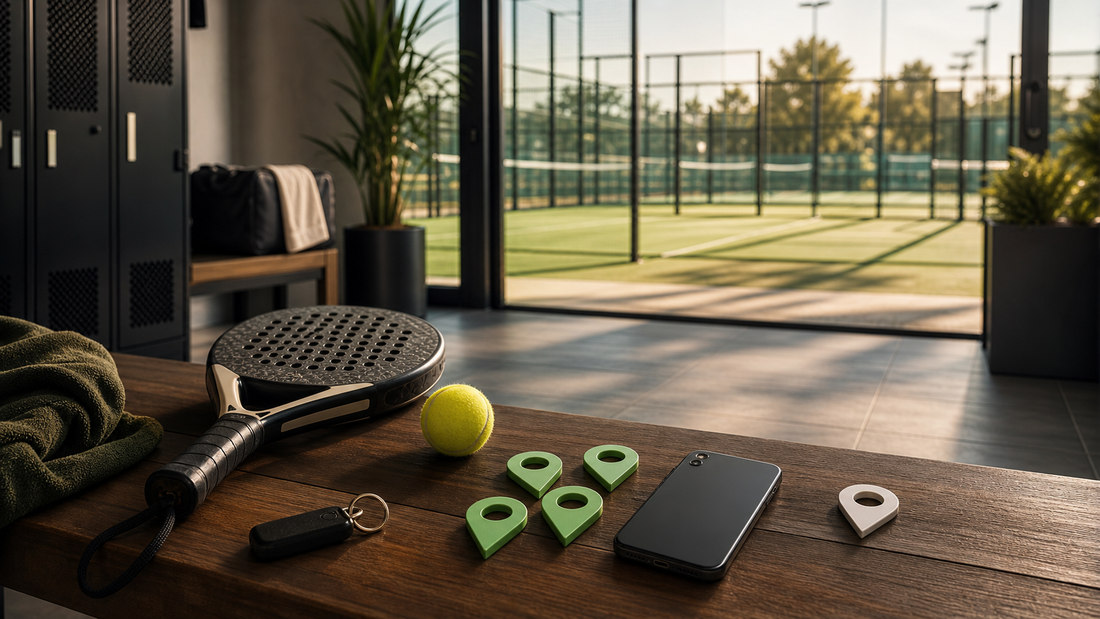 Padel courts near me featured image with booking bench and court key fob