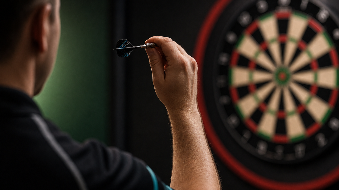 Throw darts like Phil Taylor featured image with generic elite darts technique setup