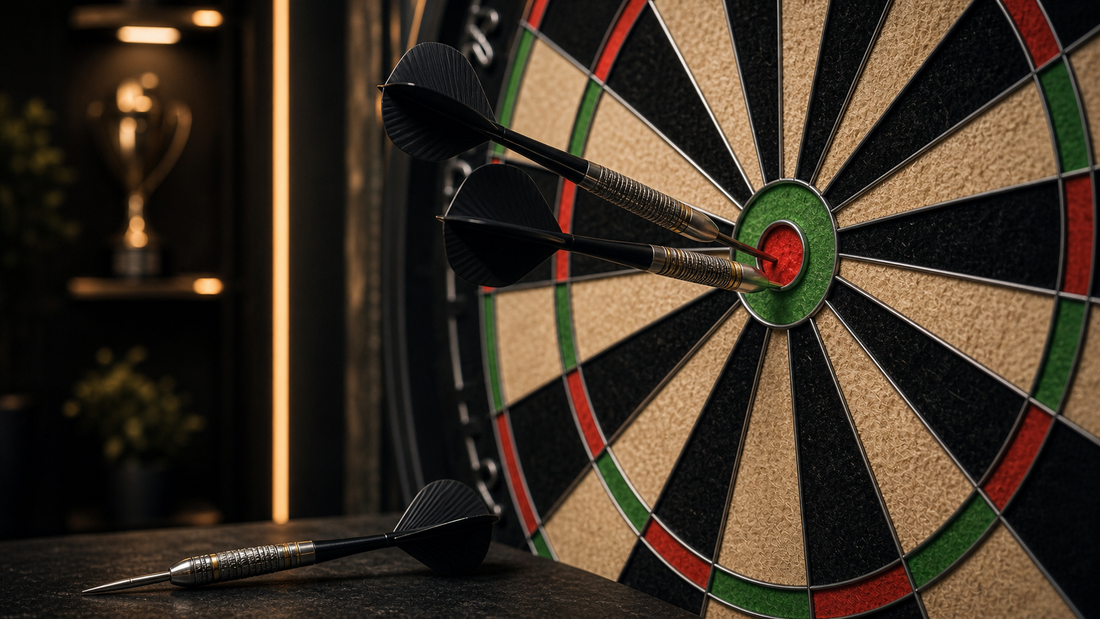 Two bullseyes in darts featured image with two darts in bull area