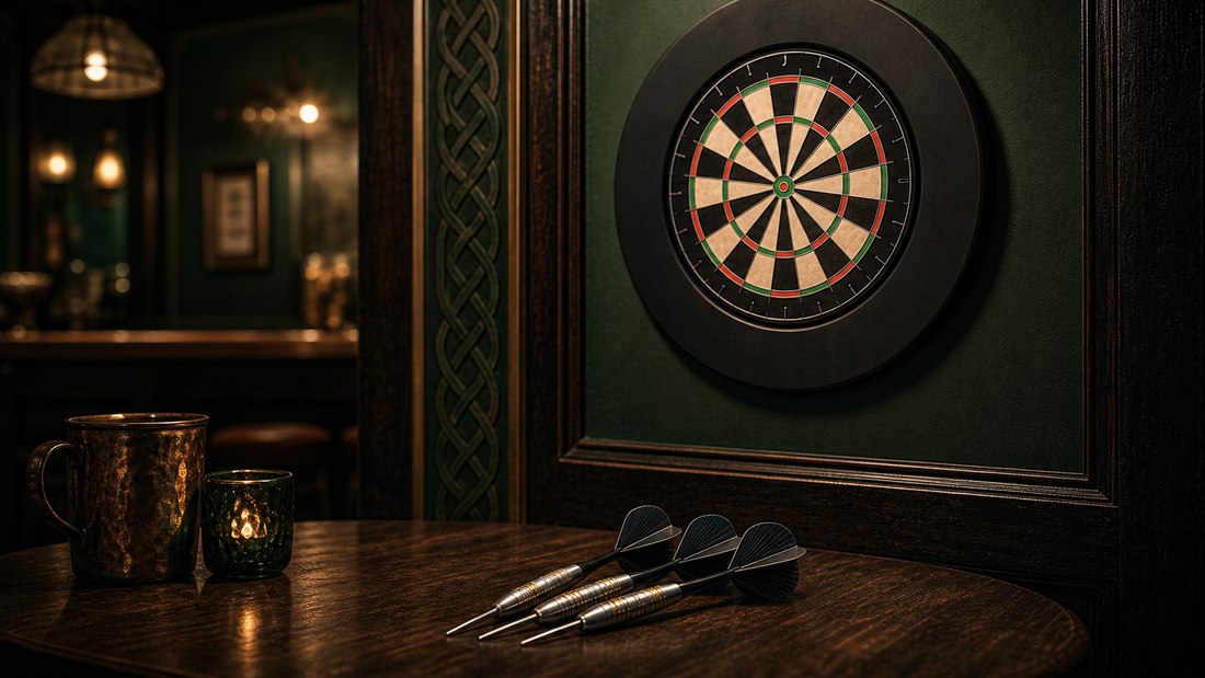 Darts called in Ireland featured image with Irish pub darts corner