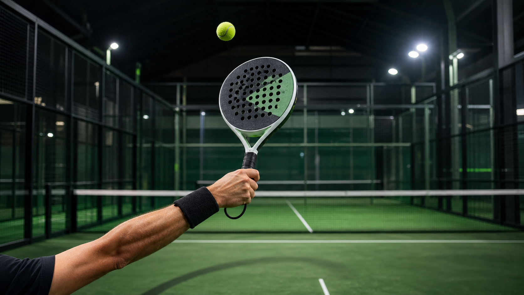 What is a bandeja in padel featured image with controlled overhead technique