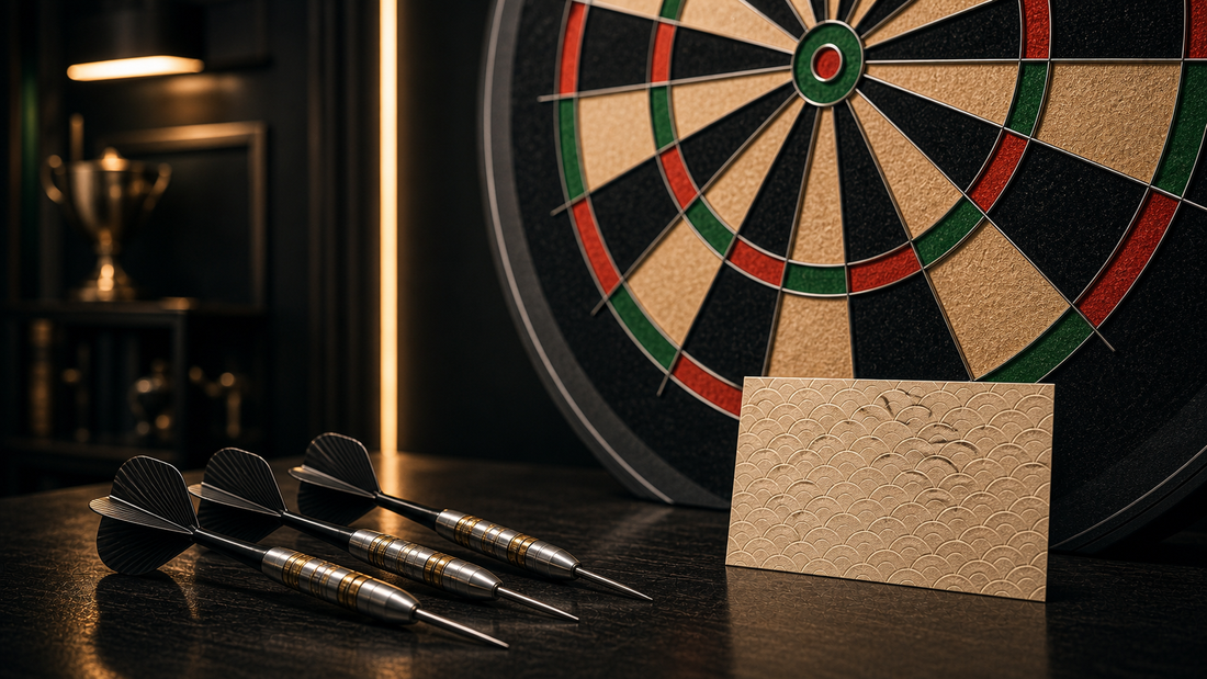 Big fish in darts featured image with high checkout darts and subtle fish scale cue