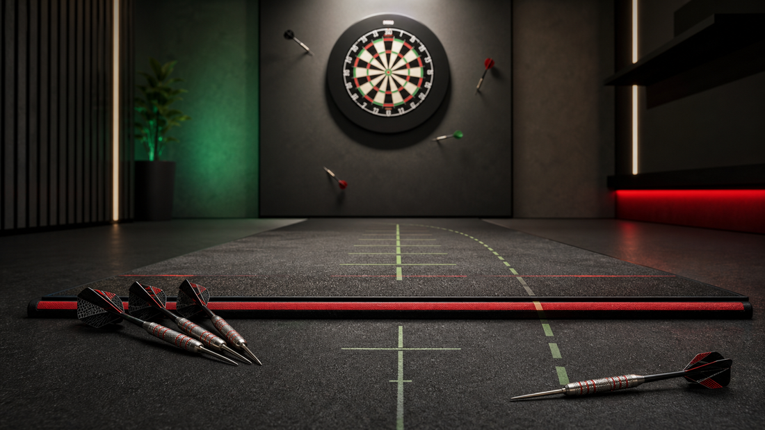Why can't I throw darts properly featured image with oche alignment and dartboard misses