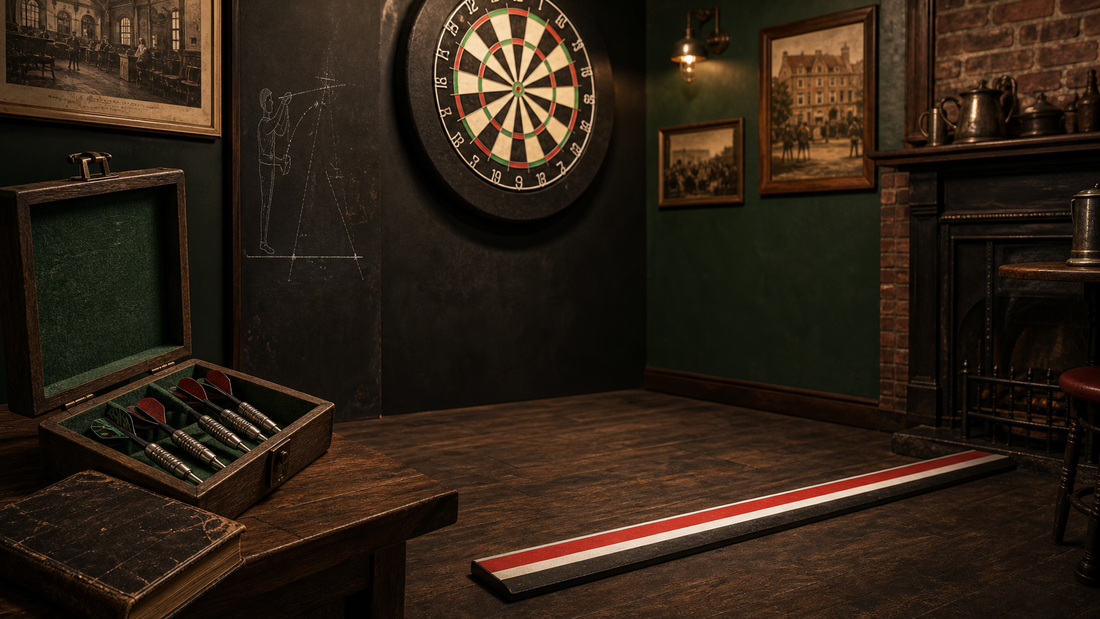 Why is it called an oche featured image with heritage darts pub and throw line