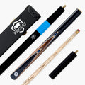 PRO147 Pearl Series Blue Zebra 3/4 Joint Deluxe Cue and Case Set with 9.5mm Professional Red Leather Tip