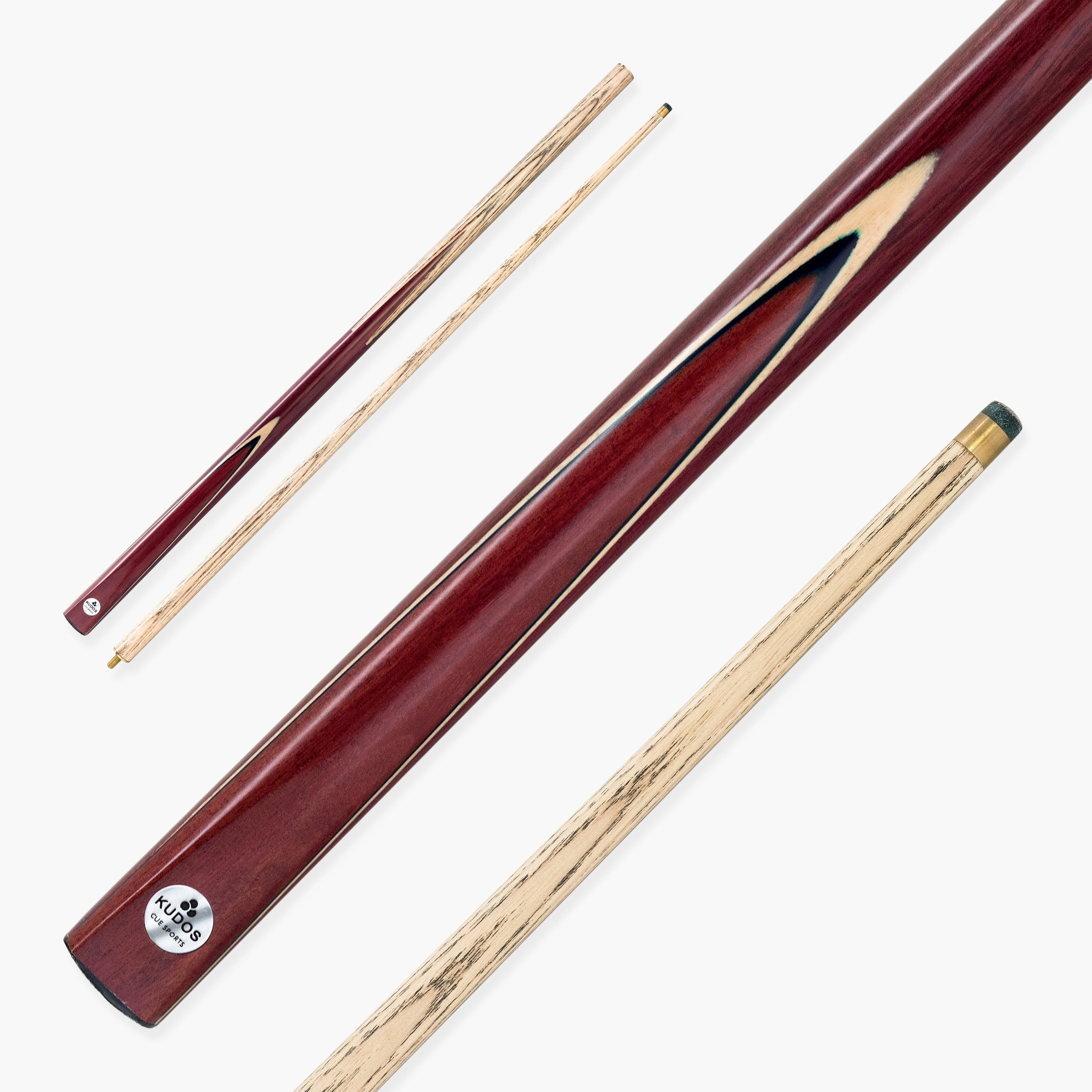 Kudos Purple Heart 2 Piece Heavy Weight Snooker and Pool Cue 9mm Tip