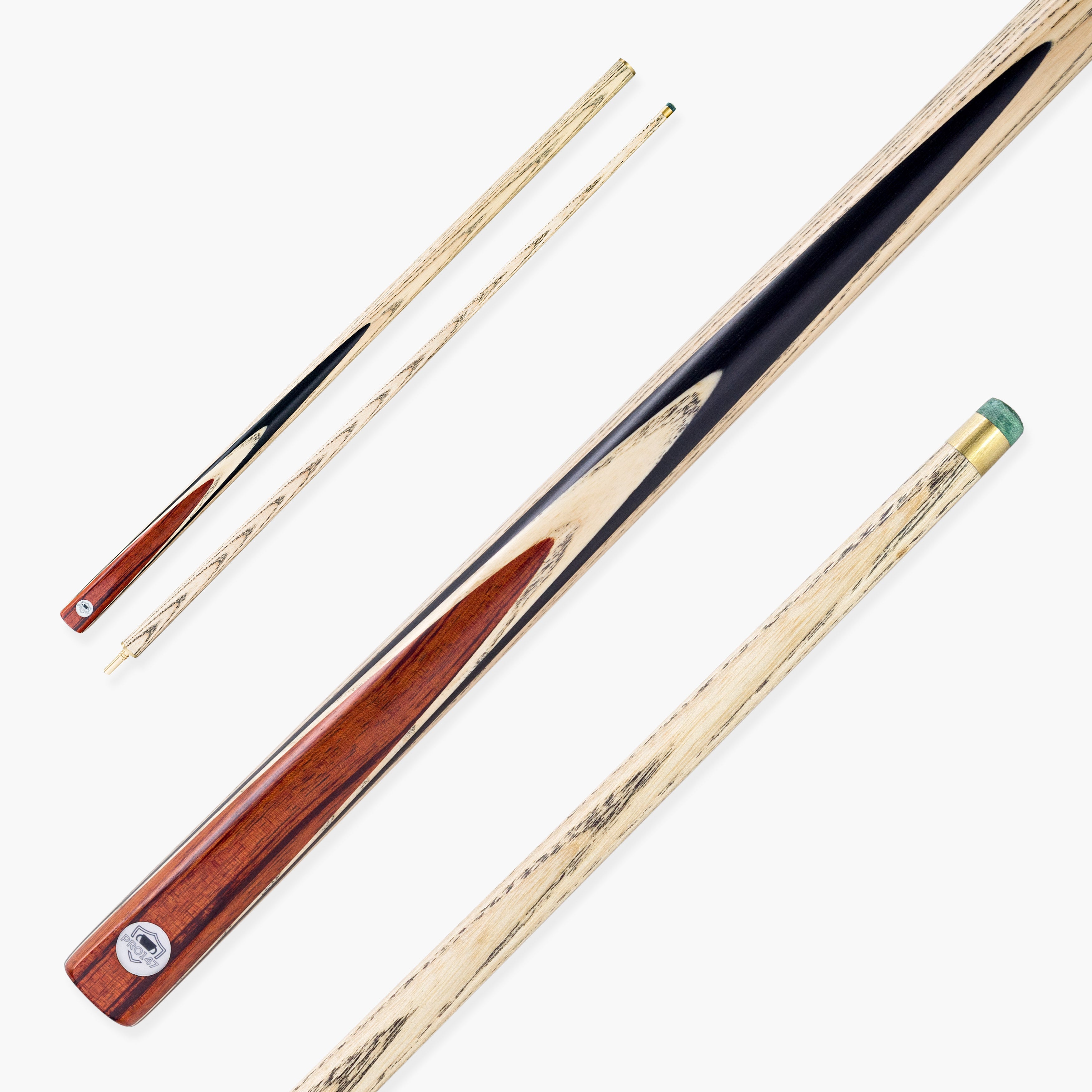 PRO147 Pro Match Rosewood 2 Piece Snooker and Pool Cue 9.5mm Tip