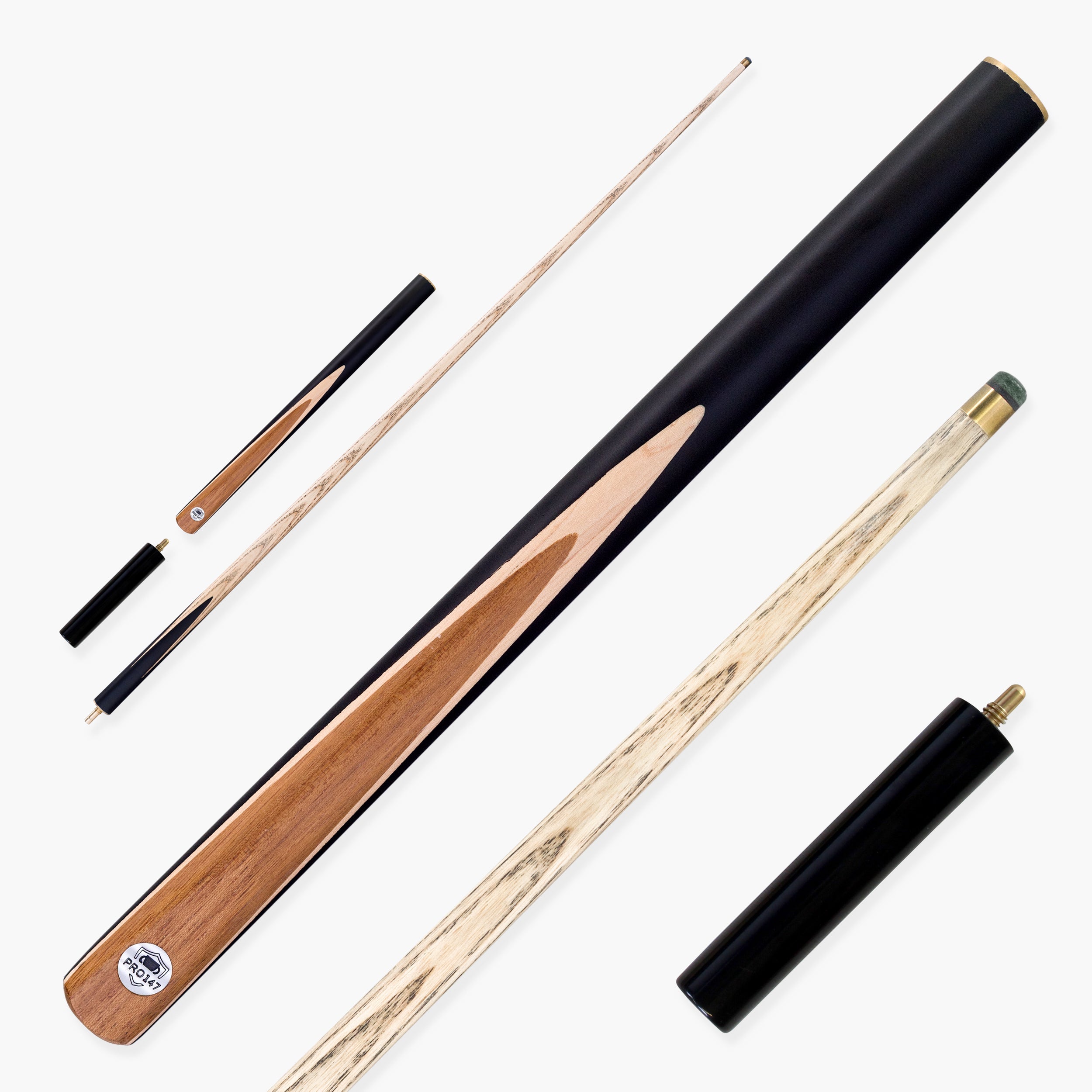 PRO147 Maple Flash 3/4 Jointed Snooker and Pool Cue 9.5mm Tip