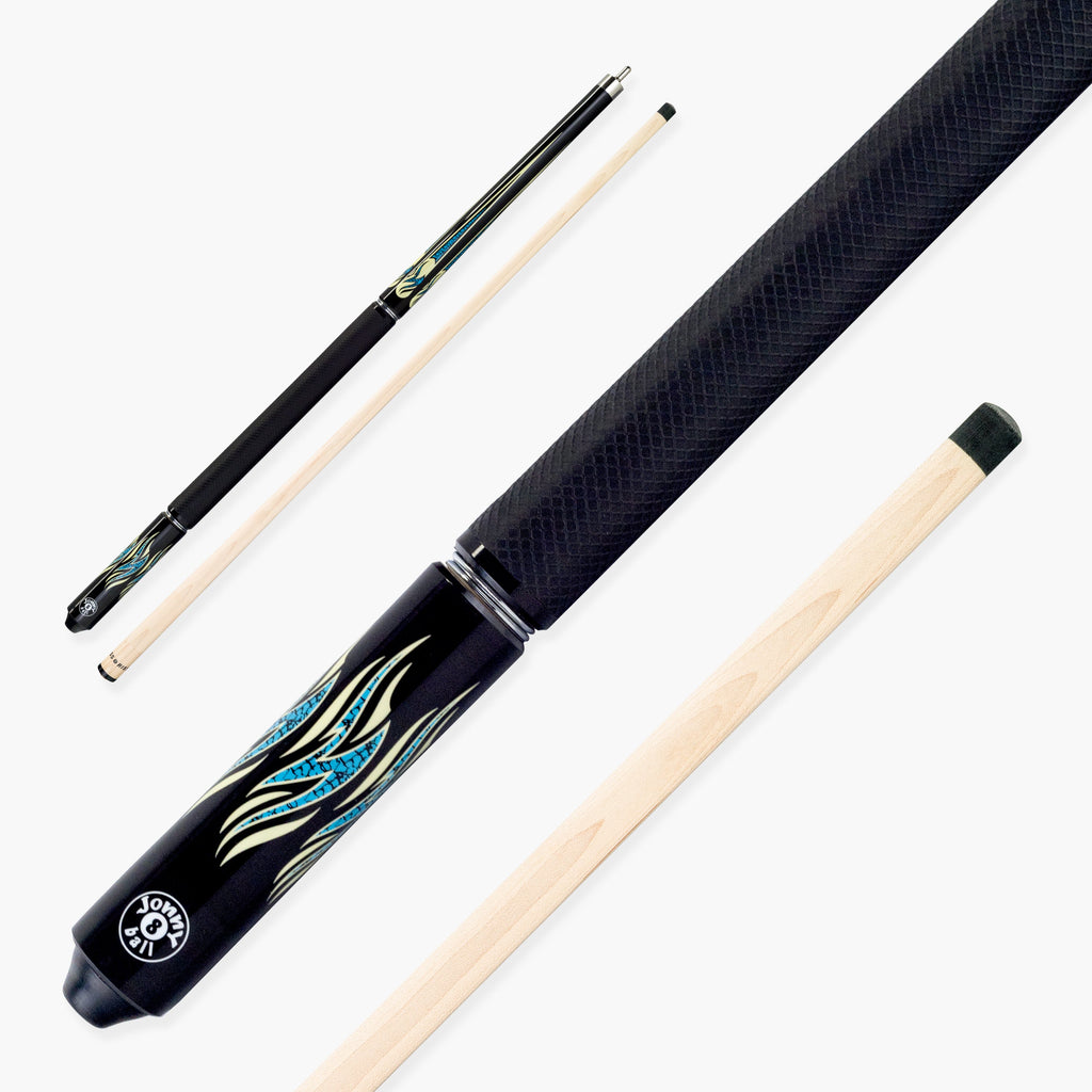 Jonny 8 Ball Aqua Riss American pool break jump cue