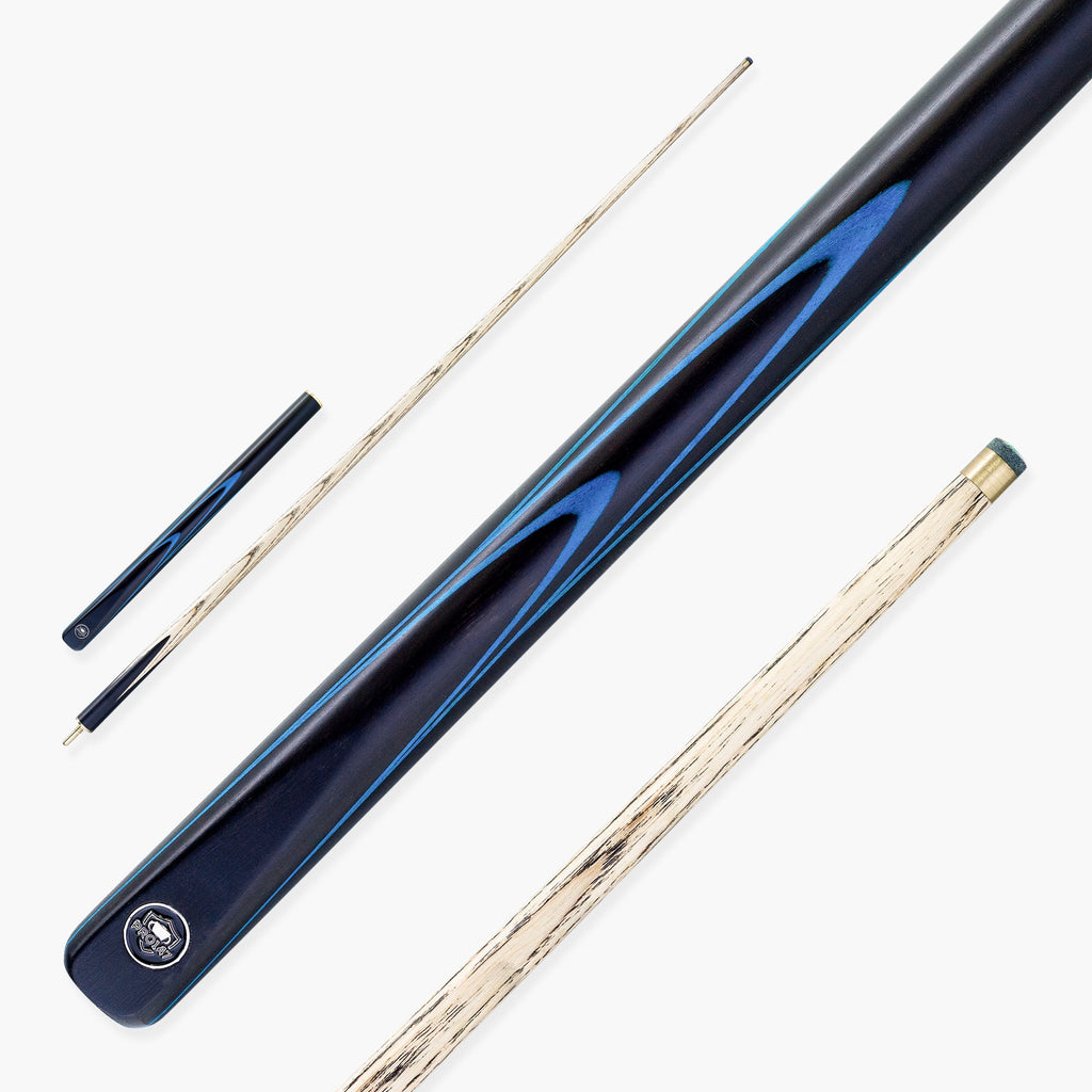 PRO147 Apollo 58 Inch 3/4 Jointed Hand Spliced Premium Snooker and Pool Cue 9.5mm Tip