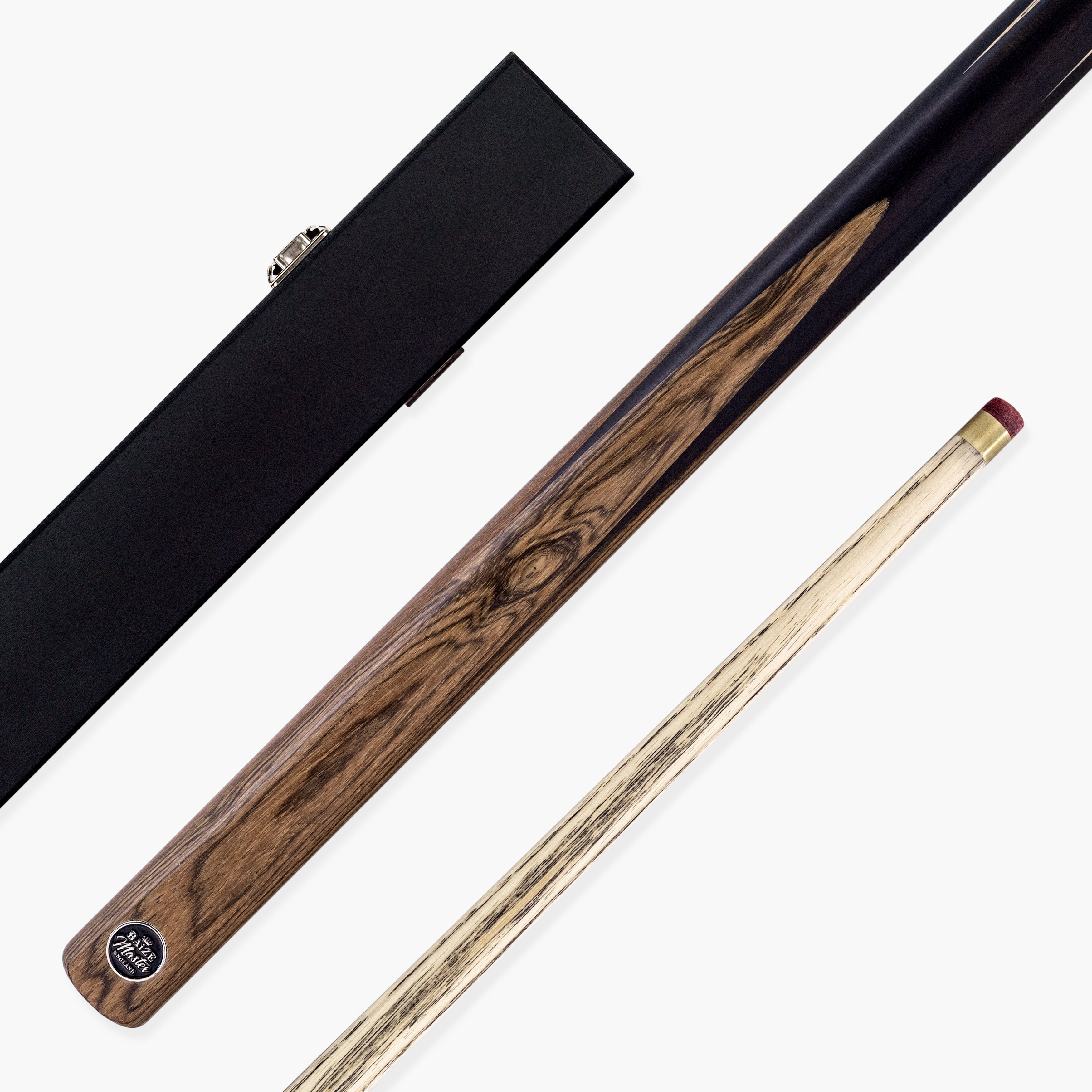 Baize Master Golden Sandalwood pool cue and case set - 8.5mm tip