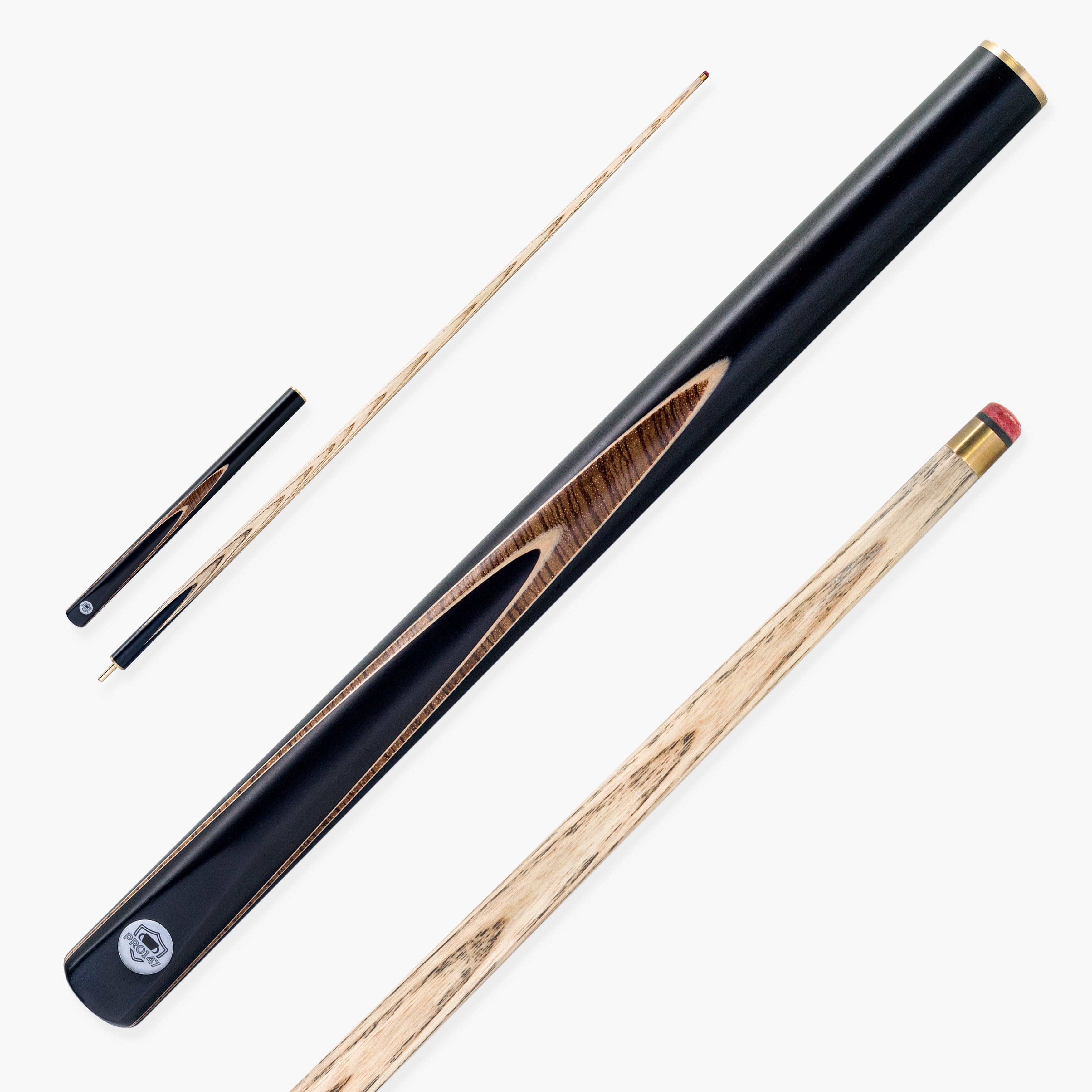 PRO147 Pearl Series Zebra 3/4 Joint Cue with 9.5mm Professional Red Leather Tip