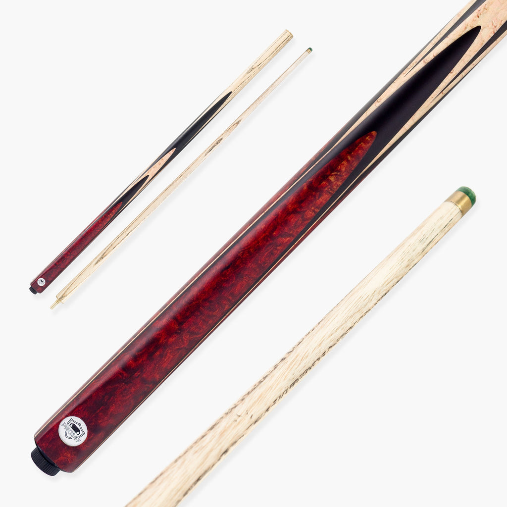 PRO147 Farsley Two Piece Snooker and Pool Cue with 9.5mm Green Layered Tip