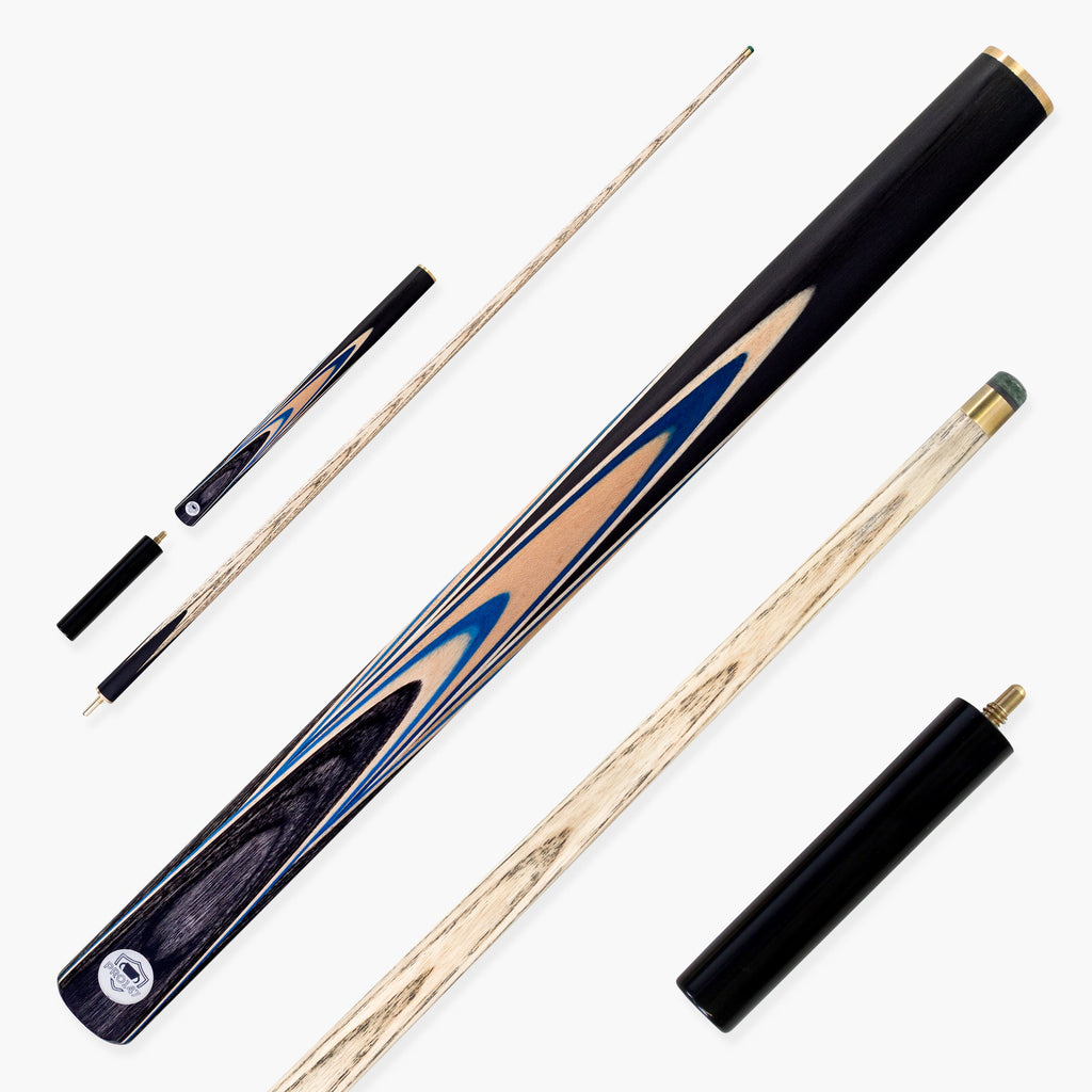 PRO147 Blue Pearl 3/4 Joint Cue with 9.5mm Professional Layered Leather Tip