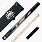 PRO147 Blue Pearl 3/4 Joint Cue and Case Set with 9.5mm Professional Layered Leather Tip