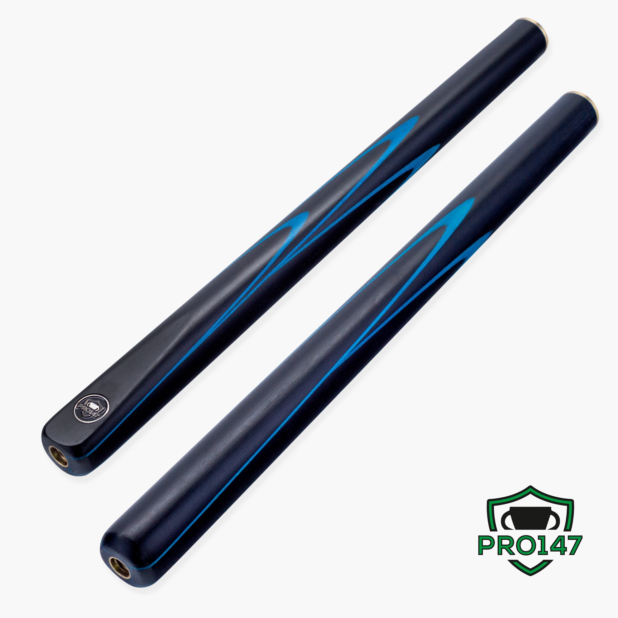 PRO147 Apollo 58 Inch 3/4 Jointed Hand Spliced Premium Snooker and Pool Cue 9.5mm Tip