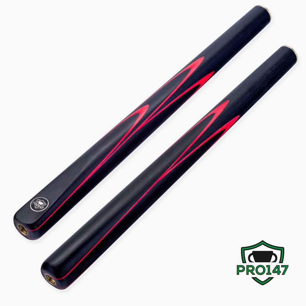 PRO147 Apollo 58 Inch 3/4 Jointed Hand Spliced Premium Snooker and Pool Cue and Case Set 9.5mm Tip