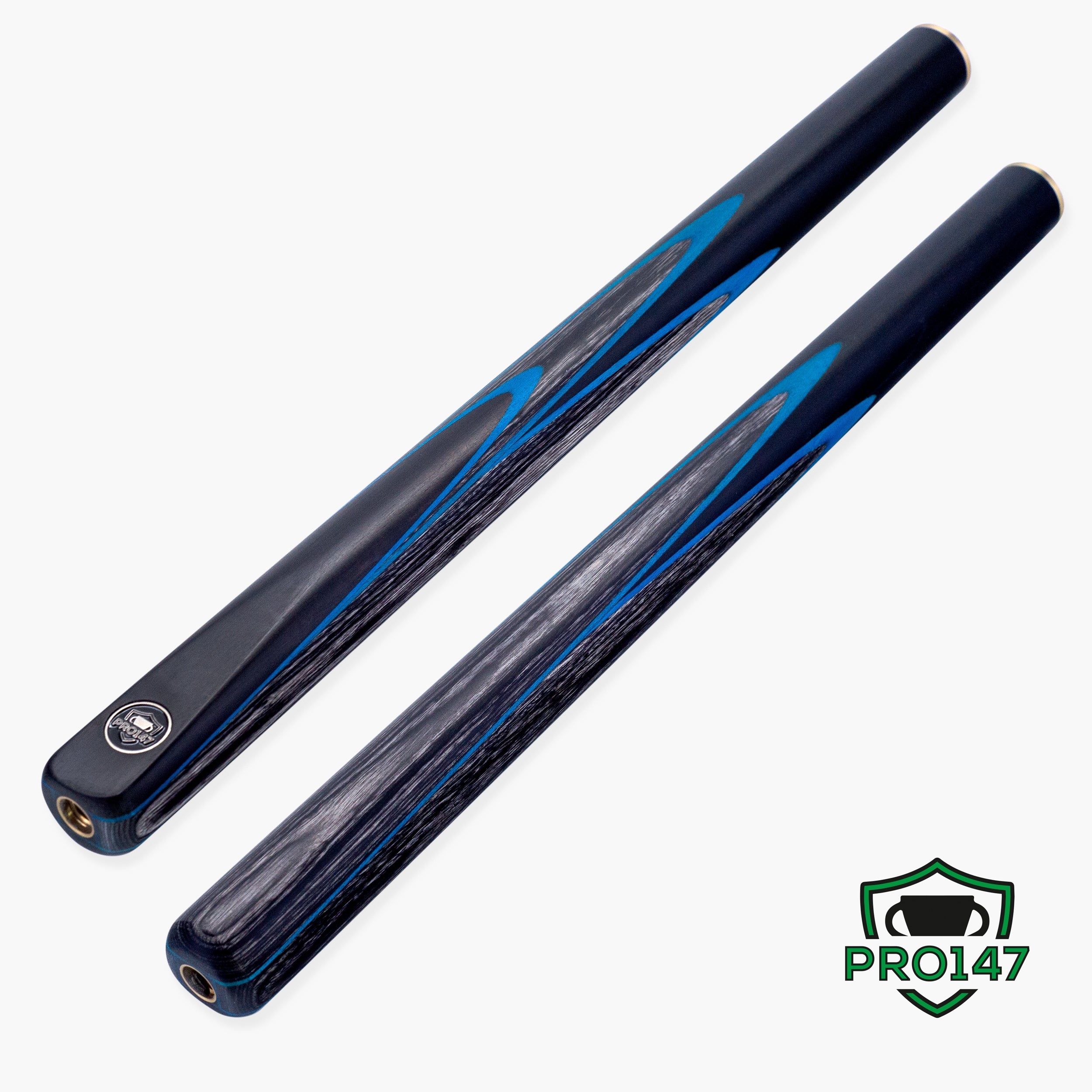 PRO147 Apollo 58 Inch 3/4 Jointed Hand Spliced Premium Snooker and Pool Cue and Case Set 9.5mm Tip