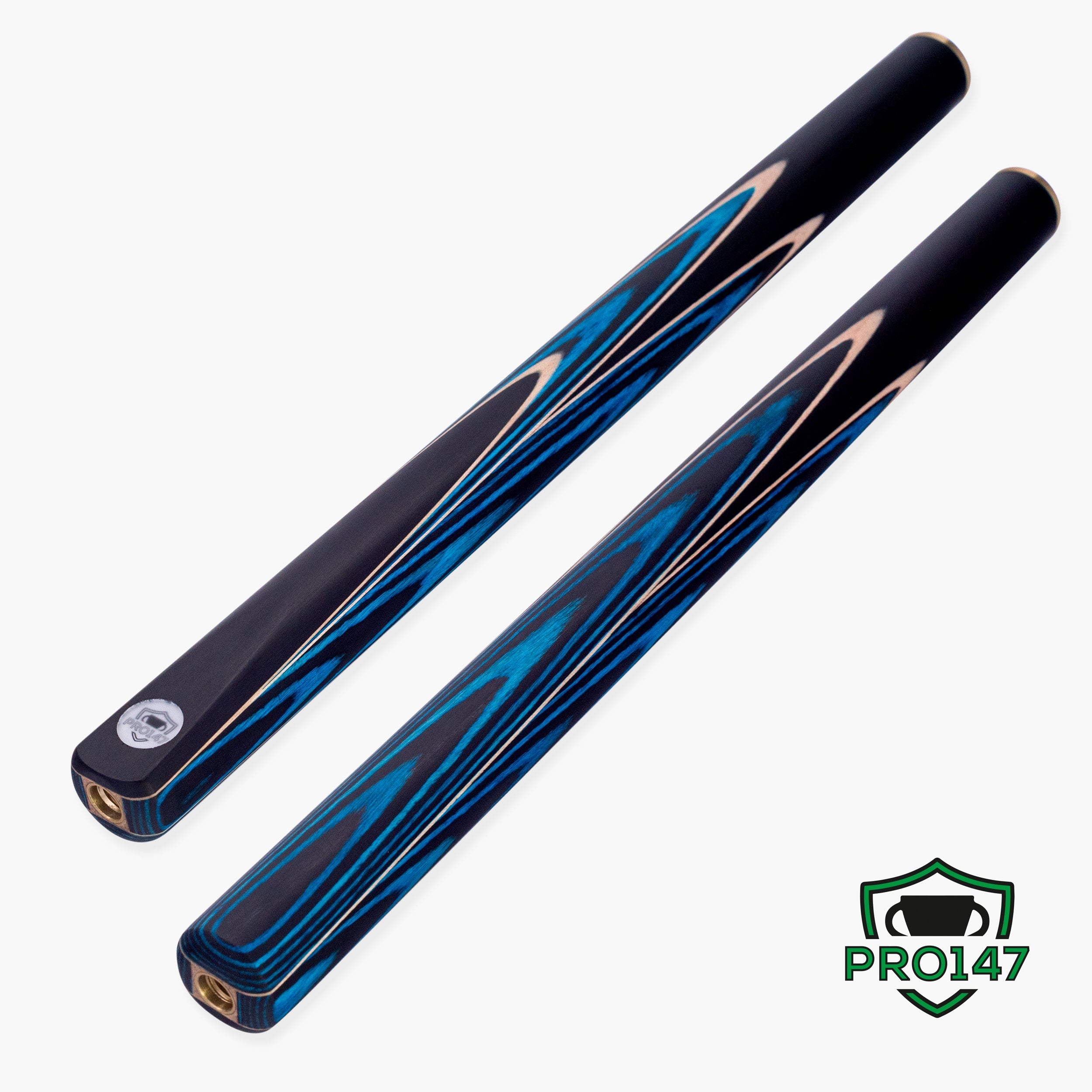 PRO147 Azure Pearl 3/4 Joint Cue and Case Set with 9.5mm Professional Layered Leather Tip