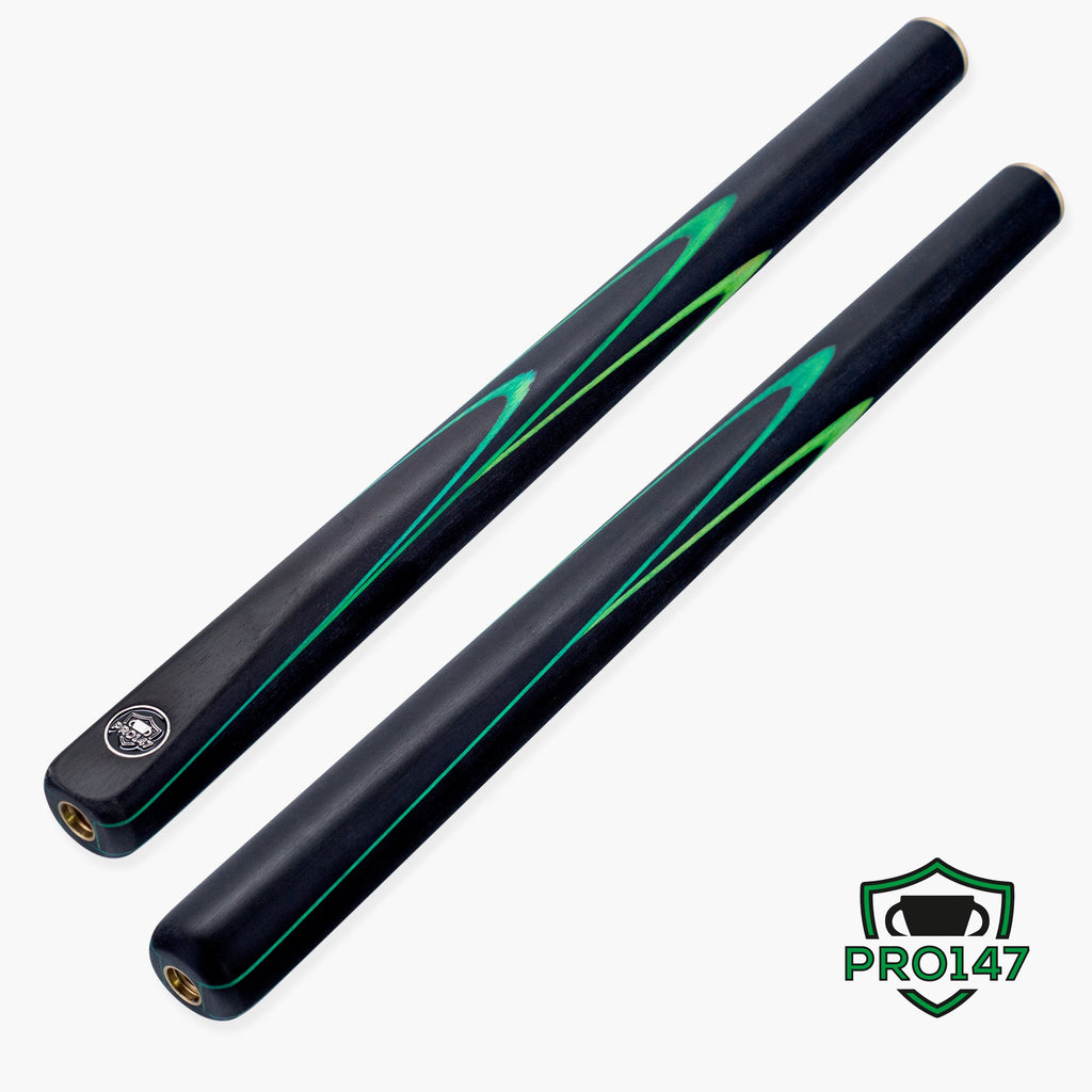 PRO147 Apollo 58 Inch 3/4 Jointed Hand Spliced Premium Snooker and Pool Cue and Case Set 9.5mm Tip