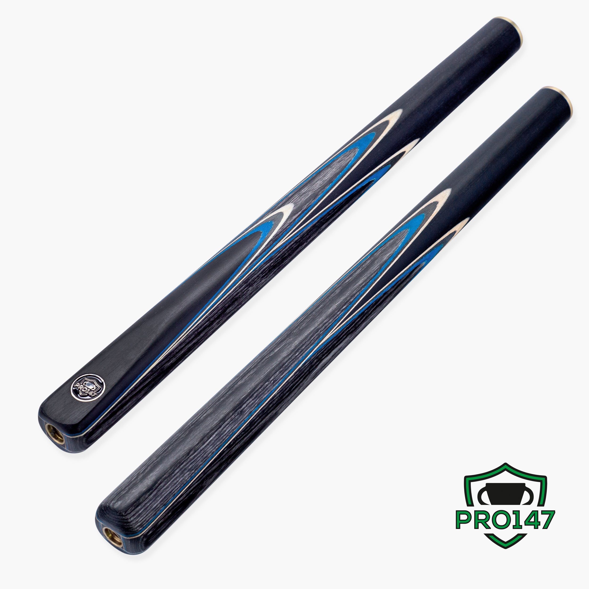 PRO147 Apollo 58 Inch 3/4 Jointed Hand Spliced Premium Snooker and Pool Cue and Case Set 9.5mm Tip