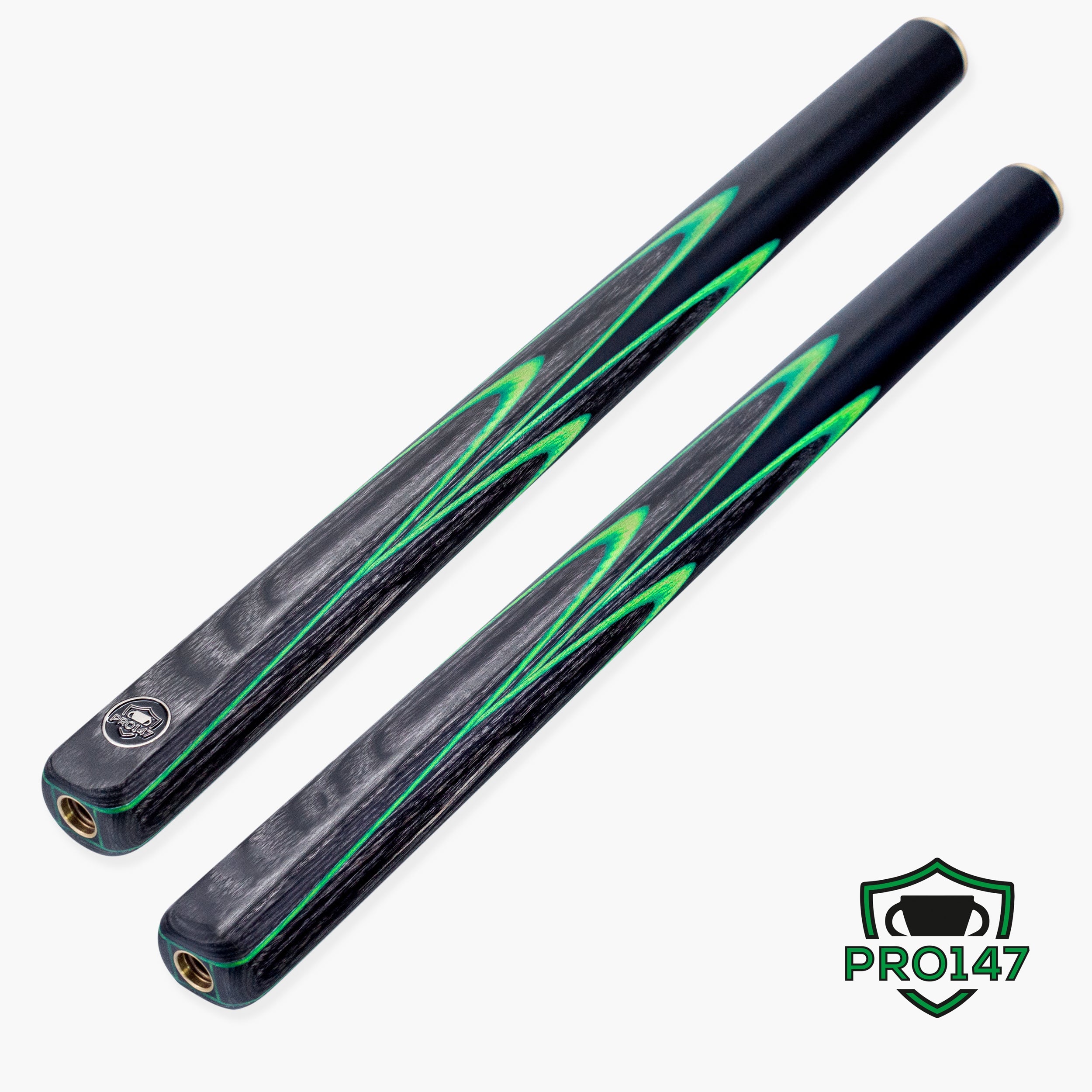 PRO147 Apollo 58 Inch 3/4 Jointed Hand Spliced Premium Snooker and Pool Cue and Case Set 9.5mm Tip