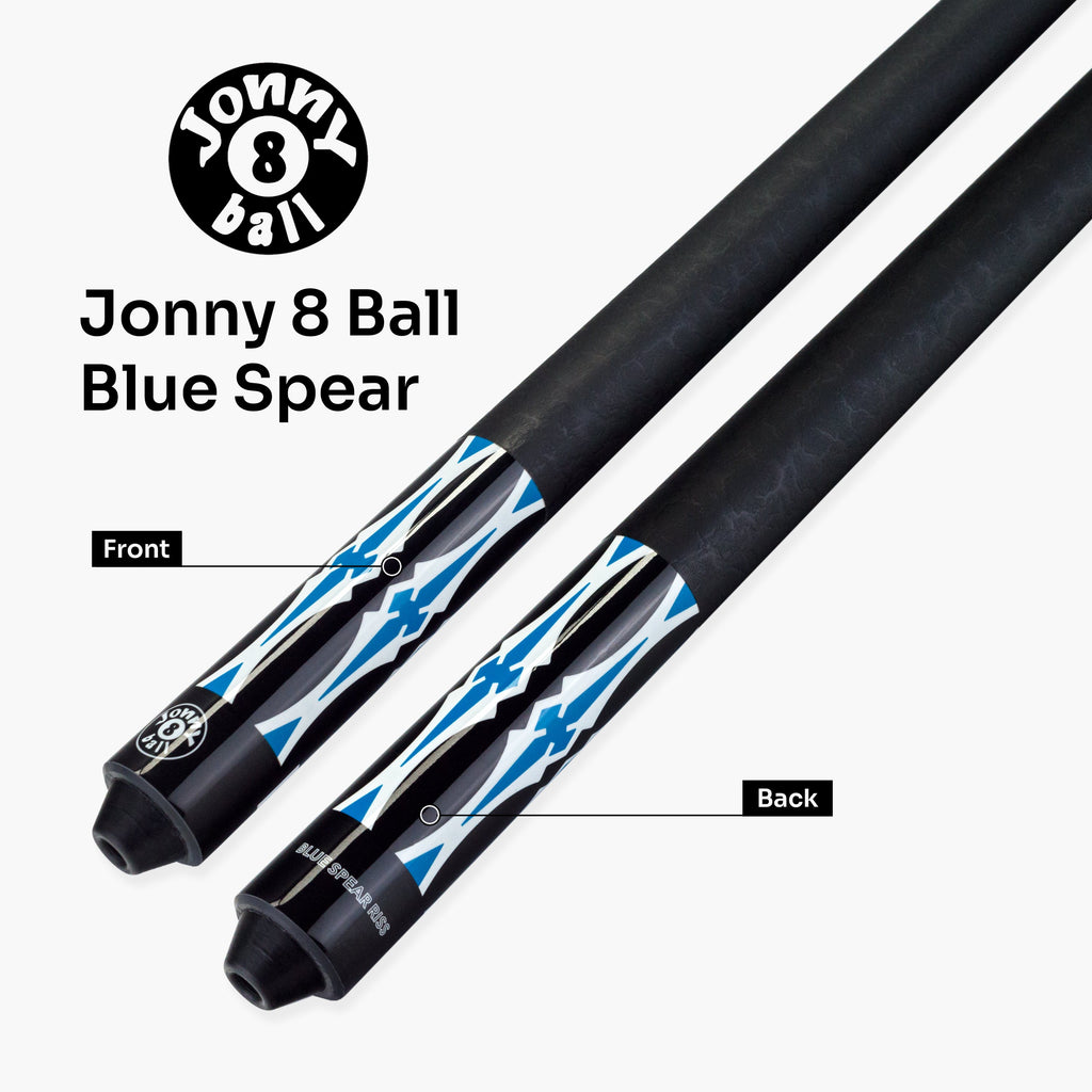 Jonny 8 Ball black American pool break cue