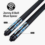 Jonny 8 Ball black American pool break cue