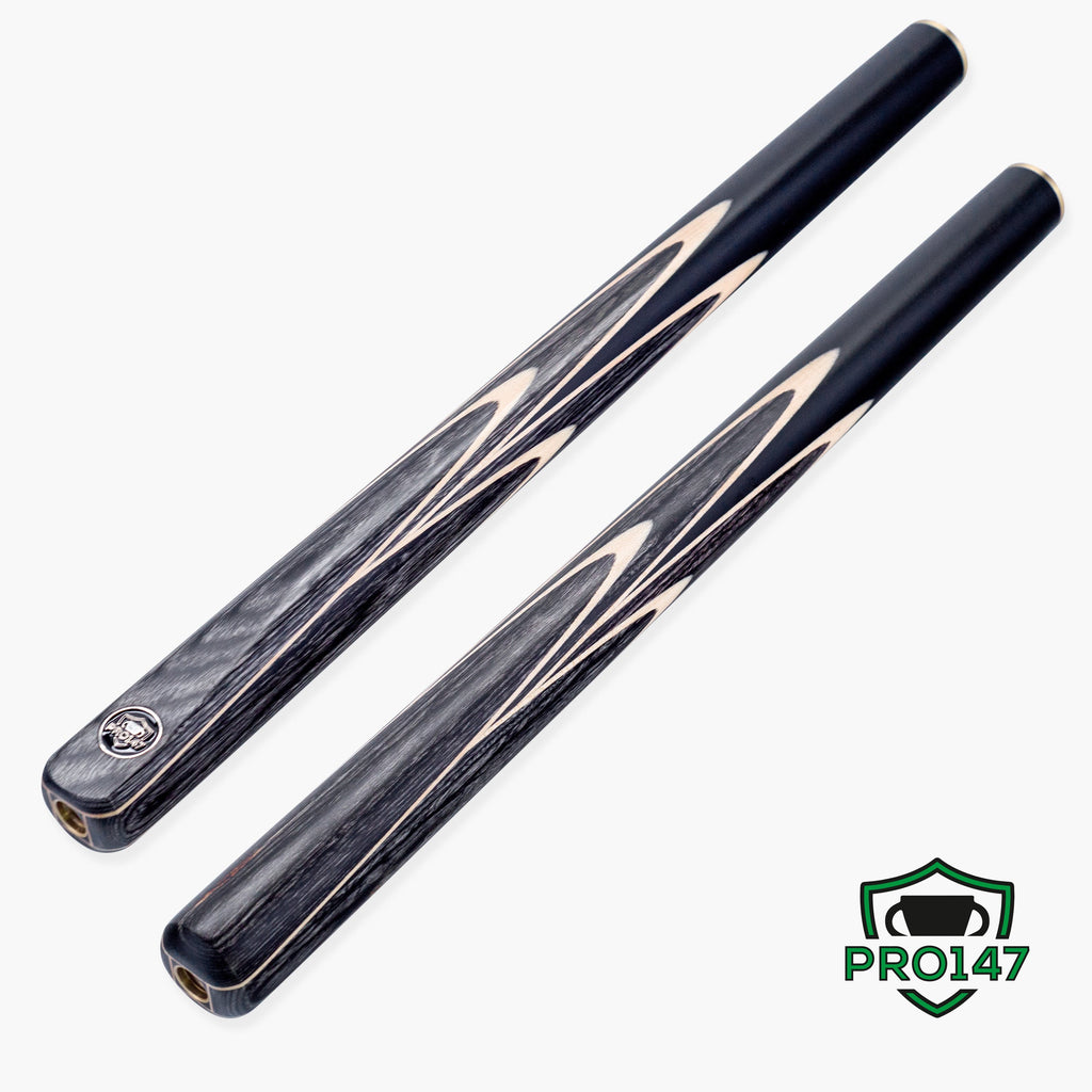 PRO147 Apollo 58 Inch 3/4 Jointed Hand Spliced Premium Snooker and Pool Cue and Case Set 9.5mm Tip