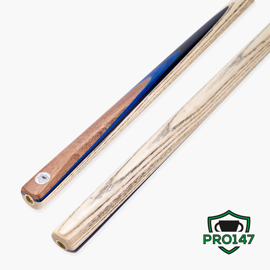 PRO147 Pro Match Sapphire 2 Piece Snooker Pool Cue and Case Set 9.5mm Tip