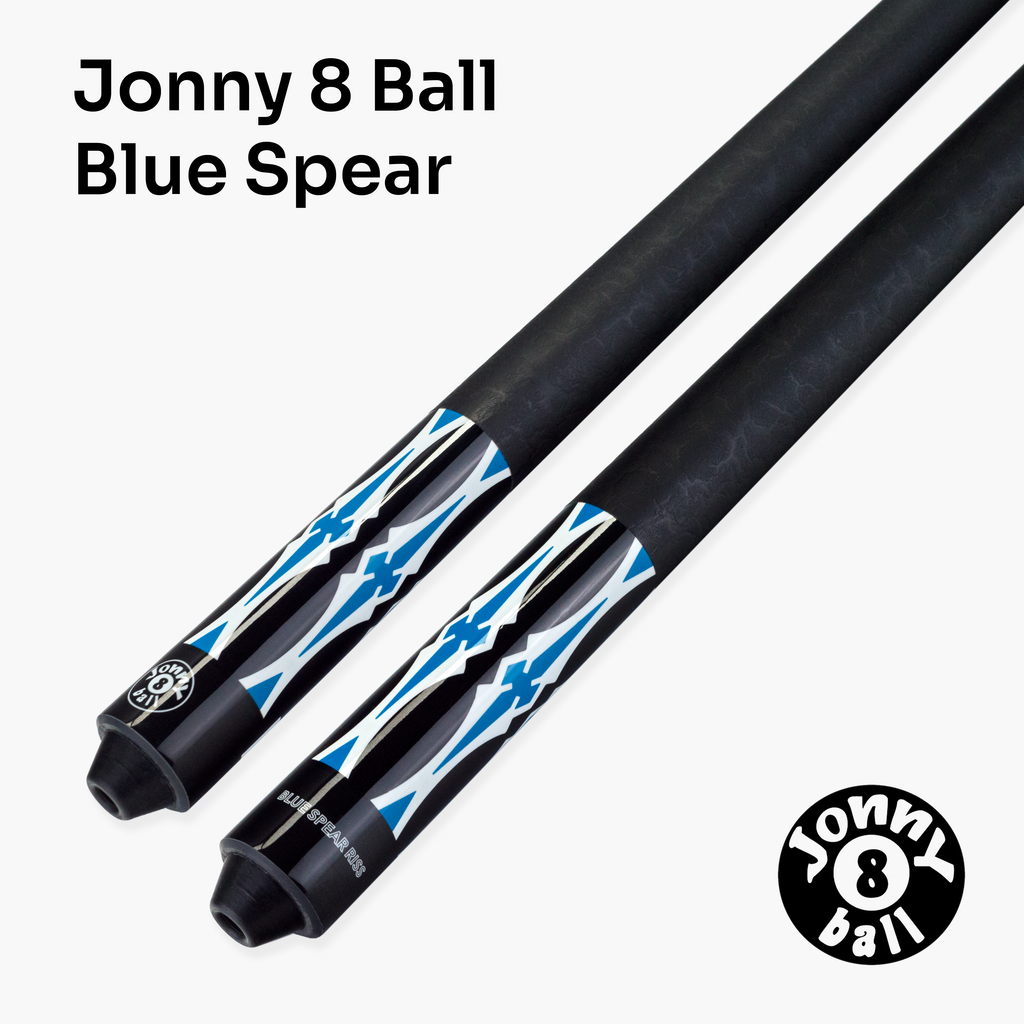 Jonny 8 Ball blue 58-inch American pool cue