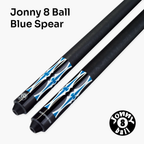 Jonny 8 Ball blue 58-inch American pool cue
