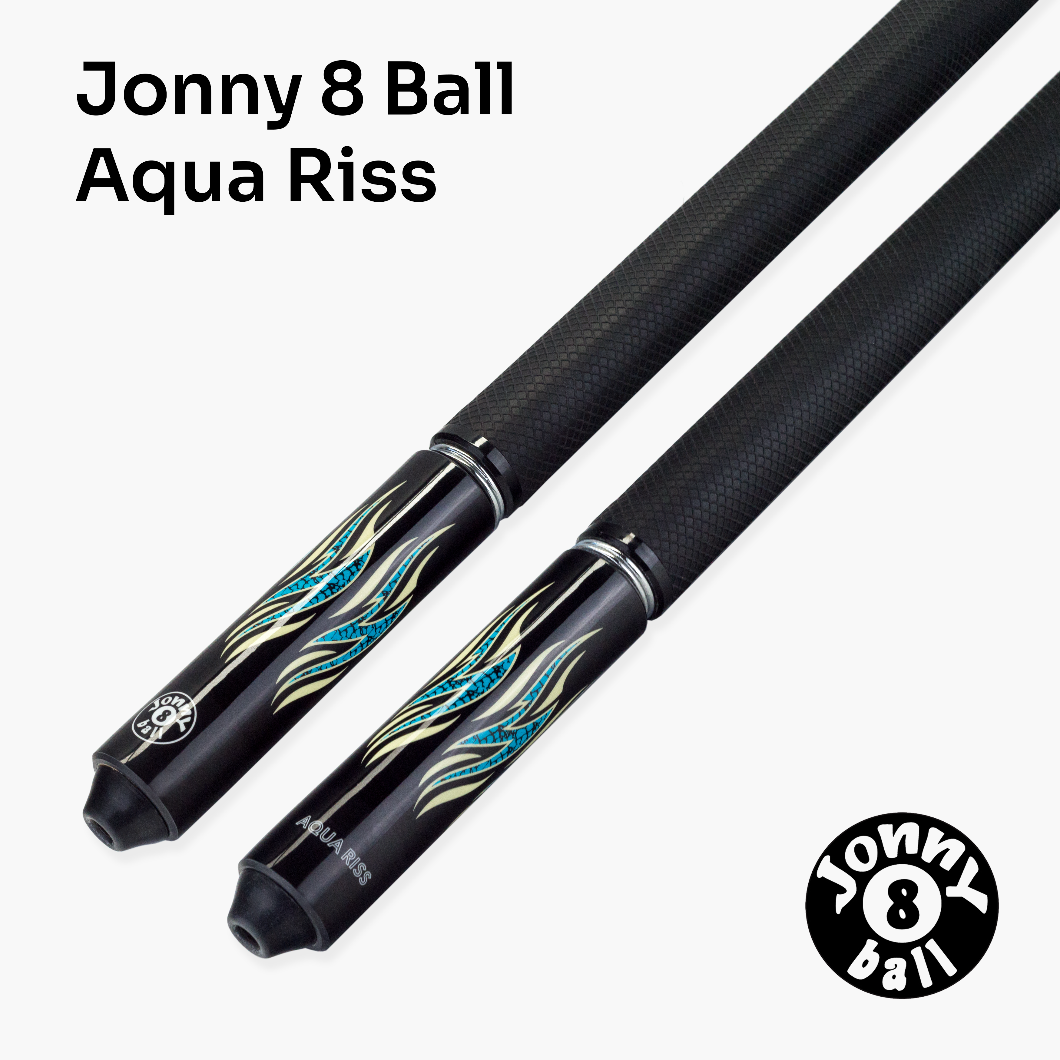 Jonny 8 Ball blue 58-inch American pool cue