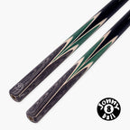 Jonny 8 Ball Vortex 2 Piece 57 Inch English Pool Cue and Case Set with 8.5mm Red Layered Tip