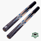 PRO147 Blue Pearl 3/4 Joint Cue and Case Set with 9.5mm Professional Layered Leather Tip