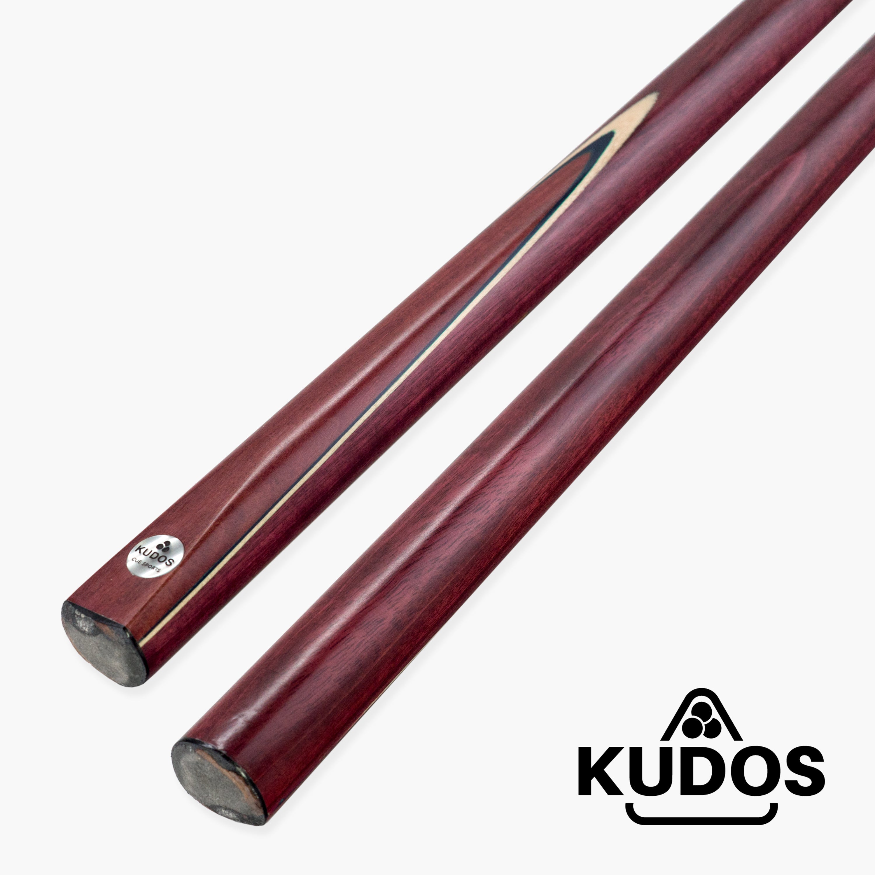 Kudos Purple Heart 2 Piece Heavy Weight Snooker and Pool Cue 9mm Tip