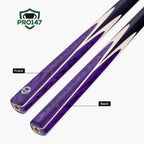PRO147 Windsor 2 Piece Snooker and Pool Cue and Case Set 9.5mm Red Professional Tip