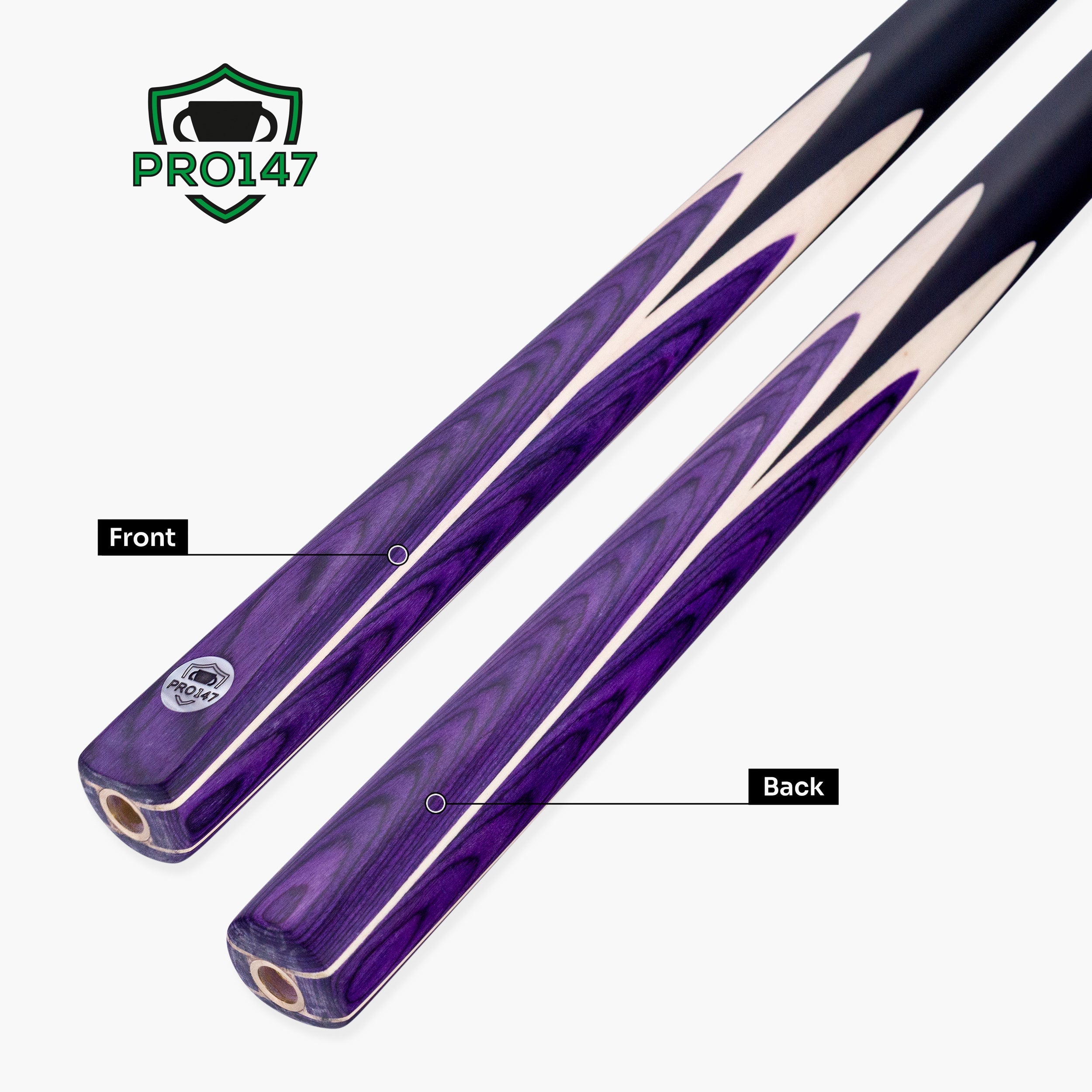 PRO147 Windsor 57 Inch 2 Piece Ash Snooker and Pool Cue with 9.5mm Tip