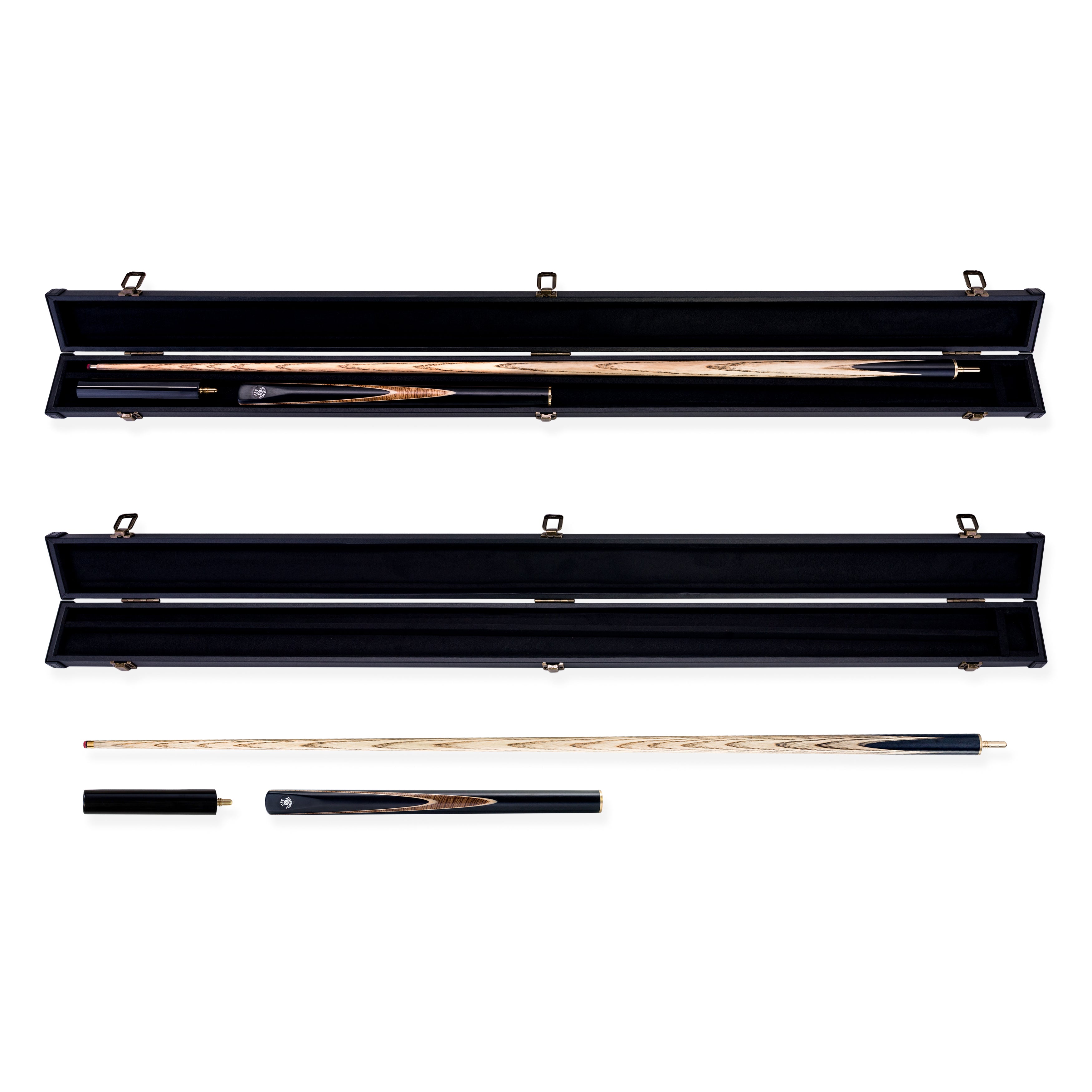 Jonny 8 Ball Pearl Series 3/4 Joint Cue and Case Set with 8mm Professional Layered Leather Tip